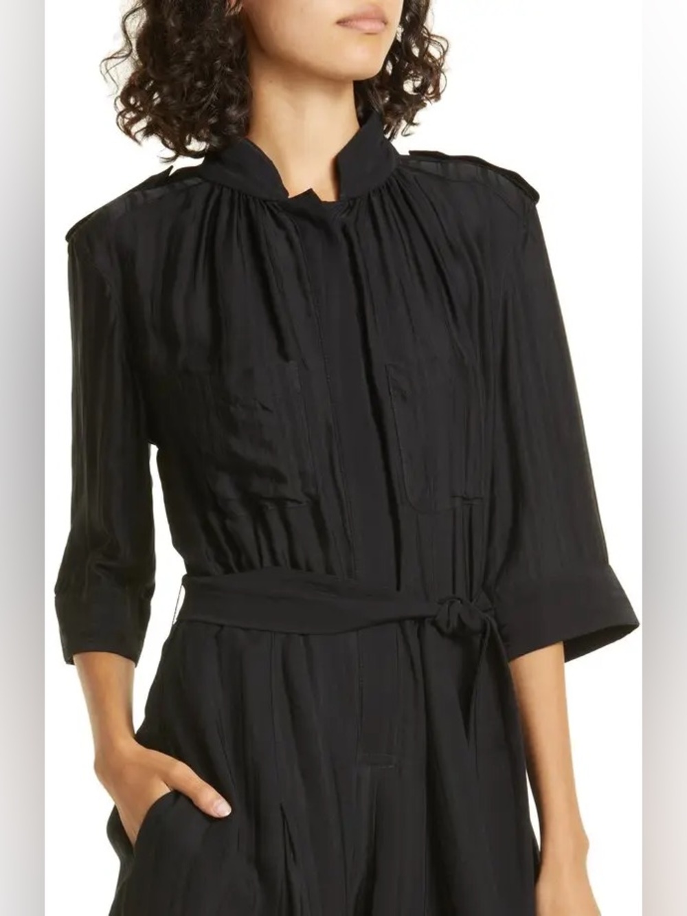 Smythe Black Utility Romper